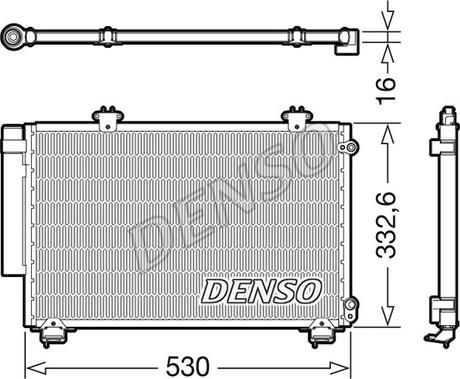 Denso DCN50060 - Kondensators, Gaisa kond. sistēma ps1.lv