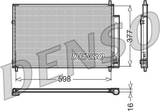 Denso DCN50006 - Kondensators, Gaisa kond. sistēma ps1.lv