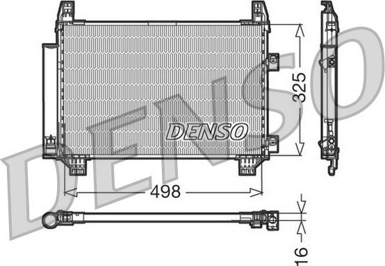 Denso DCN50001 - Kondensators, Gaisa kond. sistēma ps1.lv