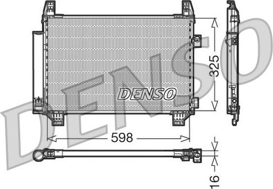 Denso DCN50007 - Kondensators, Gaisa kond. sistēma ps1.lv