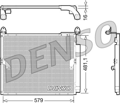 Denso DCN50019 - Kondensators, Gaisa kond. sistēma ps1.lv