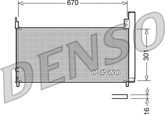 Denso DCN50037 - Kondensators, Gaisa kond. sistēma ps1.lv