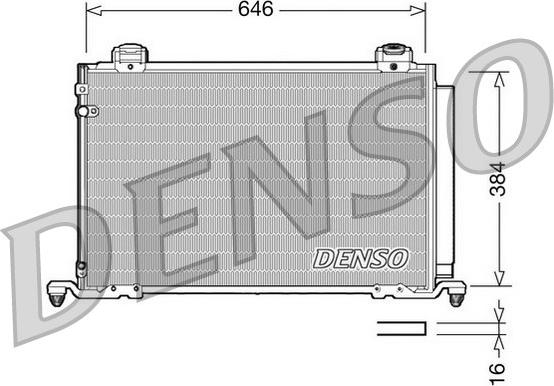 Denso DCN50026 - Kondensators, Gaisa kond. sistēma ps1.lv