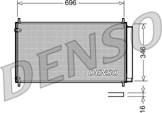 Denso DCN50022 - Kondensators, Gaisa kond. sistēma ps1.lv