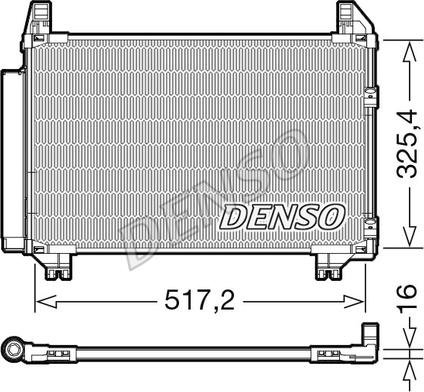 Denso DCN50101 - Kondensators, Gaisa kond. sistēma ps1.lv