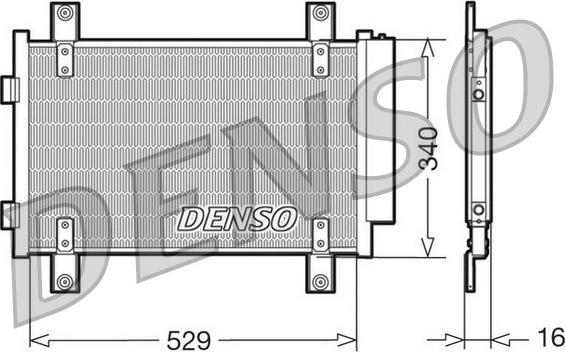 Denso DCN09049 - Kondensators, Gaisa kond. sistēma ps1.lv