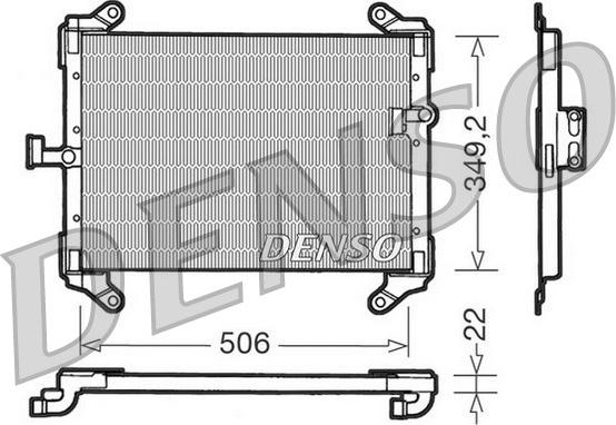 Denso DCN09050 - Kondensators, Gaisa kond. sistēma ps1.lv