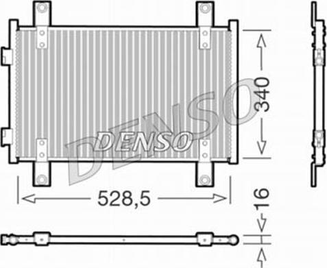 Denso DCN09051 - Kondensators, Gaisa kond. sistēma ps1.lv