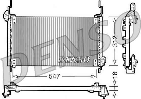 Denso DCN09015 - Kondensators, Gaisa kond. sistēma ps1.lv