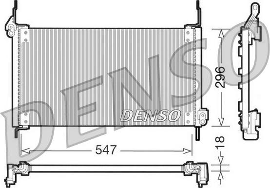 Denso DCN09016 - Kondensators, Gaisa kond. sistēma ps1.lv