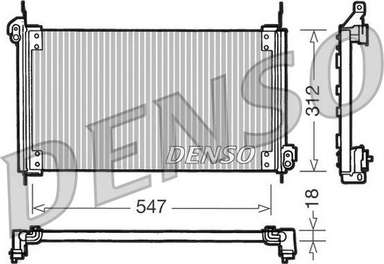 Denso DCN09010 - Kondensators, Gaisa kond. sistēma ps1.lv