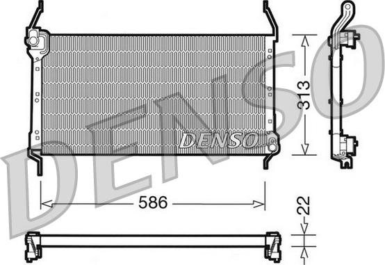 Denso DCN09013 - Kondensators, Gaisa kond. sistēma ps1.lv