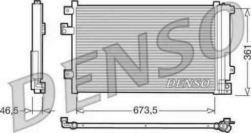 Denso DCN09084 - Kondensators, Gaisa kond. sistēma ps1.lv