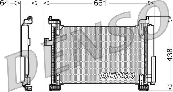 Denso DCN09085 - Kondensators, Gaisa kond. sistēma ps1.lv