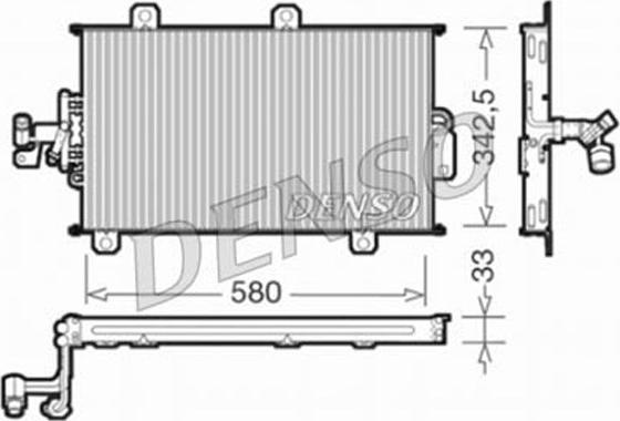 Denso DCN09140 - Kondensators, Gaisa kond. sistēma ps1.lv