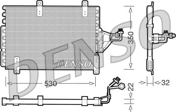 Denso DCN09143 - Kondensators, Gaisa kond. sistēma ps1.lv