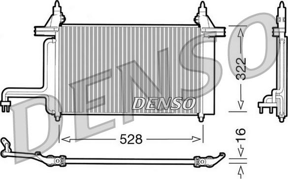 Denso DCN09130 - Kondensators, Gaisa kond. sistēma ps1.lv