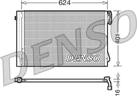 Denso DCN05011 - Kondensators, Gaisa kond. sistēma ps1.lv