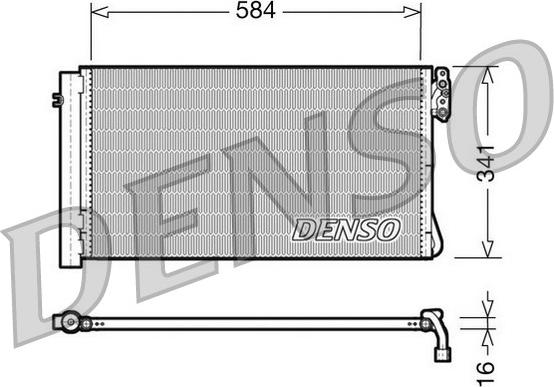 Denso DCN05012 - Kondensators, Gaisa kond. sistēma ps1.lv