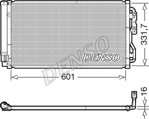 Denso DCN05033 - Kondensators, Gaisa kond. sistēma ps1.lv