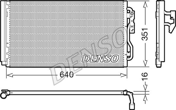 Denso DCN05023 - Kondensators, Gaisa kond. sistēma ps1.lv