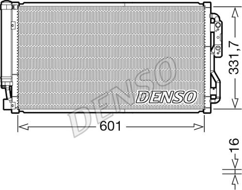 Denso DCN05105 - Kondensators, Gaisa kond. sistēma ps1.lv
