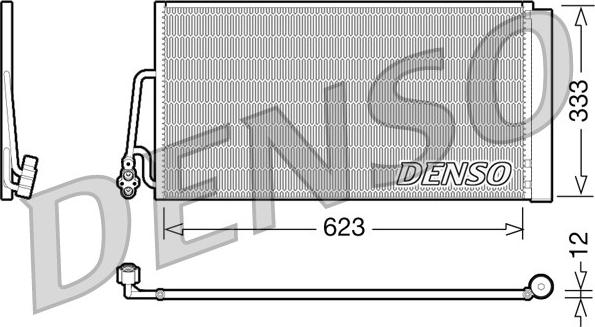 Denso DCN05102 - Kondensators, Gaisa kond. sistēma ps1.lv