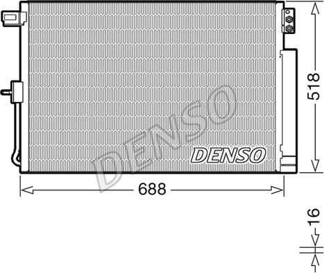 Denso DCN06019 - Kondensators, Gaisa kond. sistēma ps1.lv