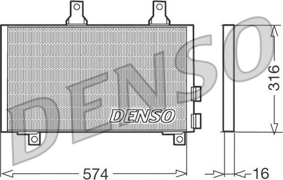 Denso DCN01002 - Kondensators, Gaisa kond. sistēma ps1.lv