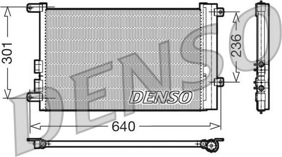 Denso DCN01016 - Kondensators, Gaisa kond. sistēma ps1.lv