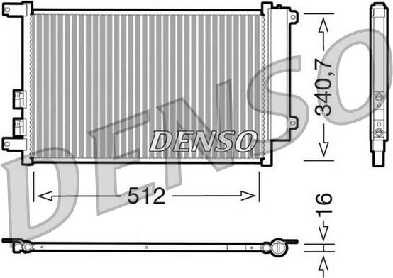 Denso DCN01010 - Kondensators, Gaisa kond. sistēma ps1.lv