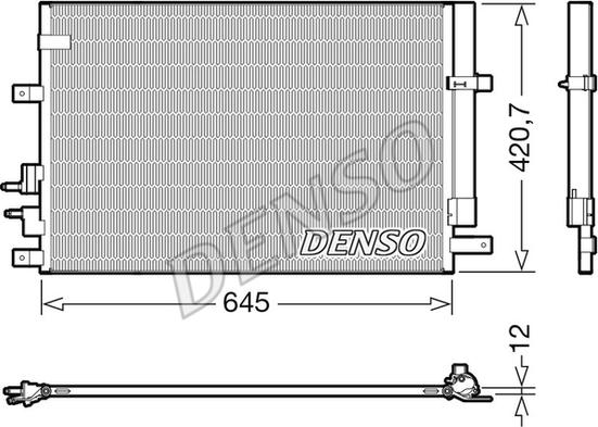 Denso DCN01024 - Kondensators, Gaisa kond. sistēma ps1.lv