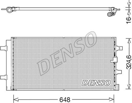 Denso DCN02044 - Kondensators, Gaisa kond. sistēma ps1.lv