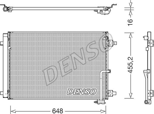 Denso DCN02045 - Kondensators, Gaisa kond. sistēma ps1.lv