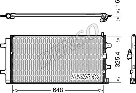 Denso DCN02040 - Kondensators, Gaisa kond. sistēma ps1.lv