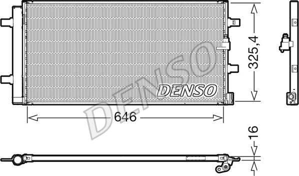 Denso DCN02041 - Kondensators, Gaisa kond. sistēma ps1.lv