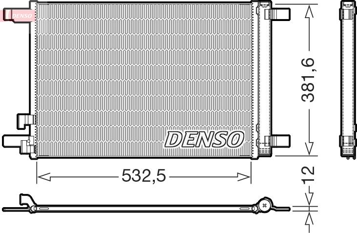 Denso DCN02048 - Kondensators, Gaisa kond. sistēma ps1.lv