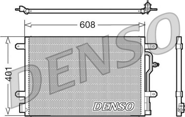 Denso DCN02011 - Kondensators, Gaisa kond. sistēma ps1.lv