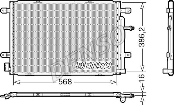 Denso DCN02039 - Kondensators, Gaisa kond. sistēma ps1.lv