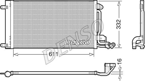 Denso DCN02034 - Kondensators, Gaisa kond. sistēma ps1.lv