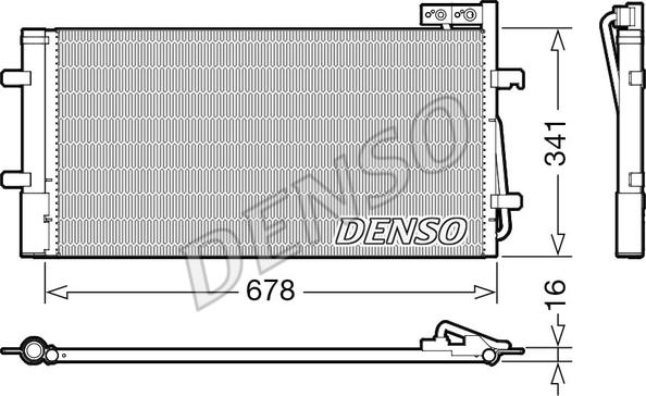 Denso DCN02035 - Kondensators, Gaisa kond. sistēma ps1.lv