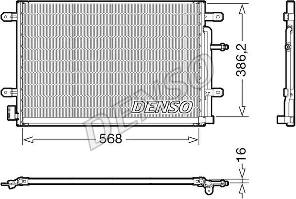 Denso DCN02038 - Kondensators, Gaisa kond. sistēma ps1.lv