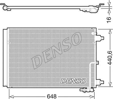 Denso DCN02025 - Kondensators, Gaisa kond. sistēma ps1.lv