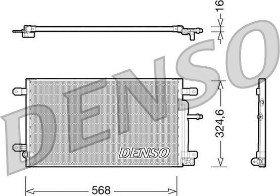 Denso DCN02020 - Kondensators, Gaisa kond. sistēma ps1.lv