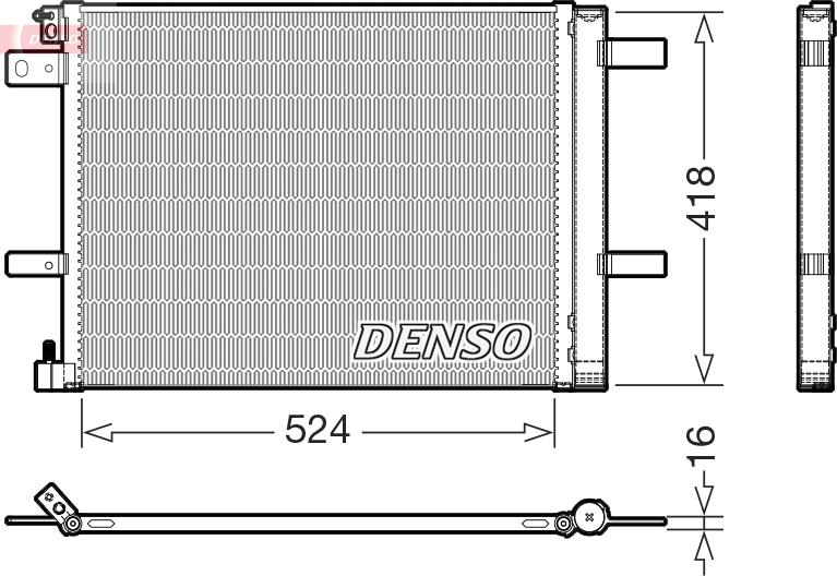 Denso DCN07062 - Kondensators, Gaisa kond. sistēma ps1.lv