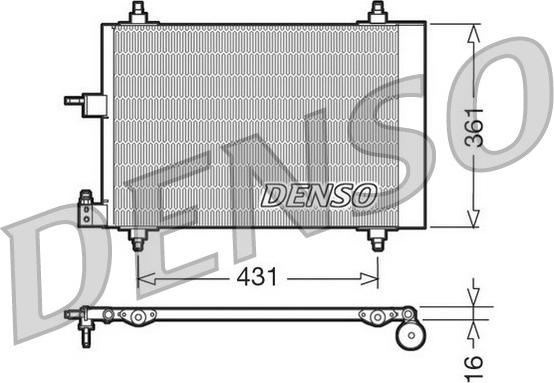 Denso DCN07009 - Kondensators, Gaisa kond. sistēma ps1.lv