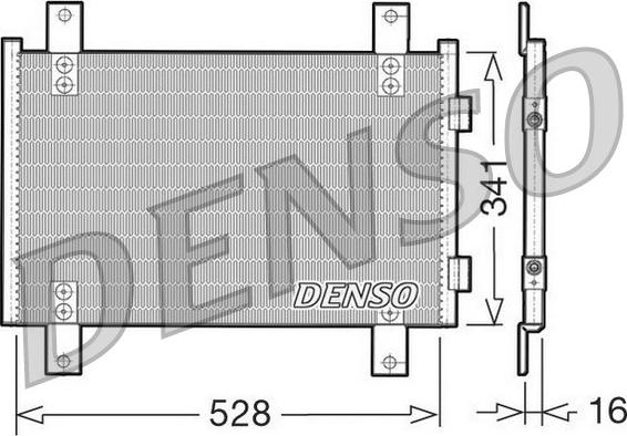 Denso DCN07001 - Kondensators, Gaisa kond. sistēma ps1.lv