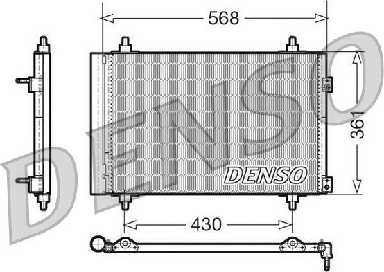 Denso DCN07008 - Kondensators, Gaisa kond. sistēma ps1.lv