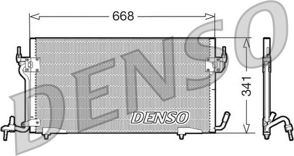 Denso DCN07010 - Kondensators, Gaisa kond. sistēma ps1.lv
