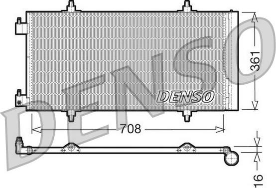 Denso DCN07011 - Kondensators, Gaisa kond. sistēma ps1.lv